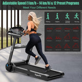 Caminadora Plegable GYMAX, Motor 2.25HP, Control por App