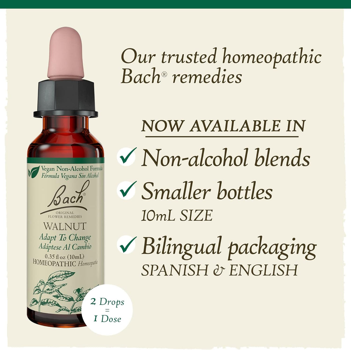 Suplementos de Remedios florales originales nogal Bach