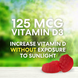 Gomas de Vitamina D3 Extra Fuerte 5000 IU - Suplemento 120 Uds