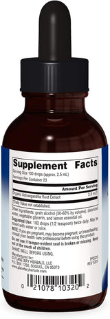 Extracto Herbal Líquido Ashwagandha Planetary Herbals 2 oz