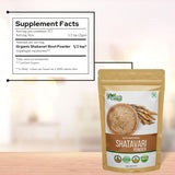 Suplemento Shatavari en polvo orgánico  para la salud 16 oz