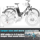 Bicicleta Eléctrica Vivi 750W, Batería Removible, 50 Millas