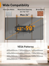 Soporte de pared para TV Perlegear, 42-90, PGLF16