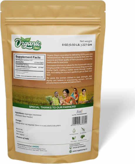 Shatavari Orgánico en Polvo | Salud Certificado USDA