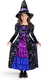 Disfraz de Bruja para Niña Spooktacular Creations con Escoba