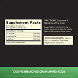 BCAA Instantáneo Optimum Nutrition 1000mg, 60 Cápsulas