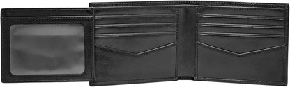 Billetera de piel RFID Fossil Men's Ryan, Bifold con flip ID, ML3729001