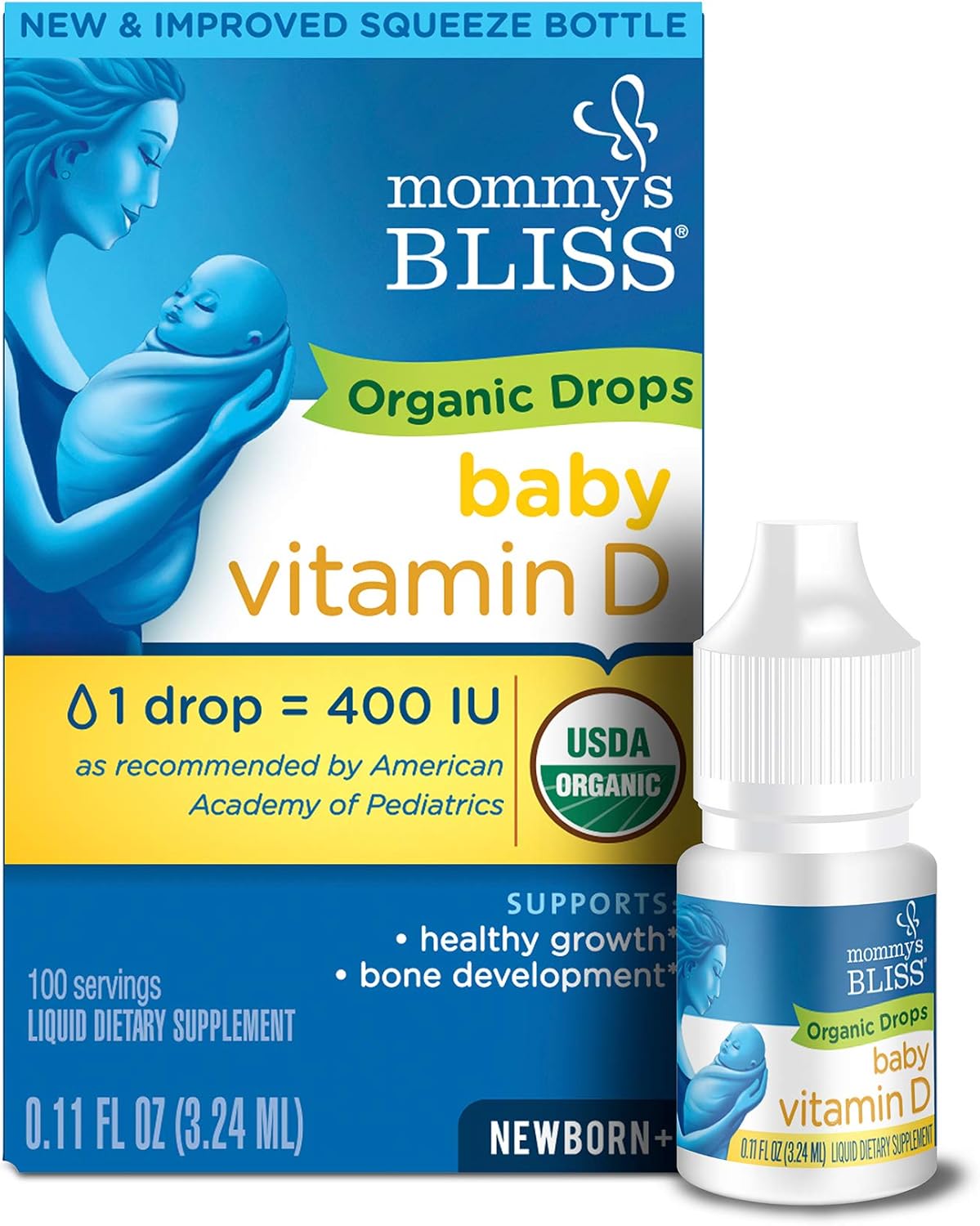 Suplementos Alimenticios  Gotas orgánicas  vitamina D 324ml