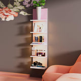 Estante Flotante 5 Niveles con Luz LED, Organizador Vertical