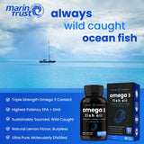 Suplemento de aceite de pescado Omega 3 de 3600 mg EPA y DHA