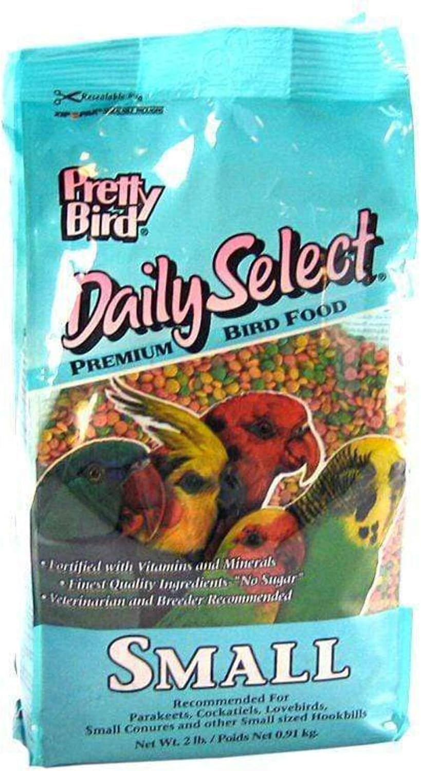 Alimento prémium seleccionado diariamente para pájaros Pretty
