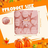 Moldes de Silicona 3D Calabaza para Pasteles, Otoño, 2 Piezas