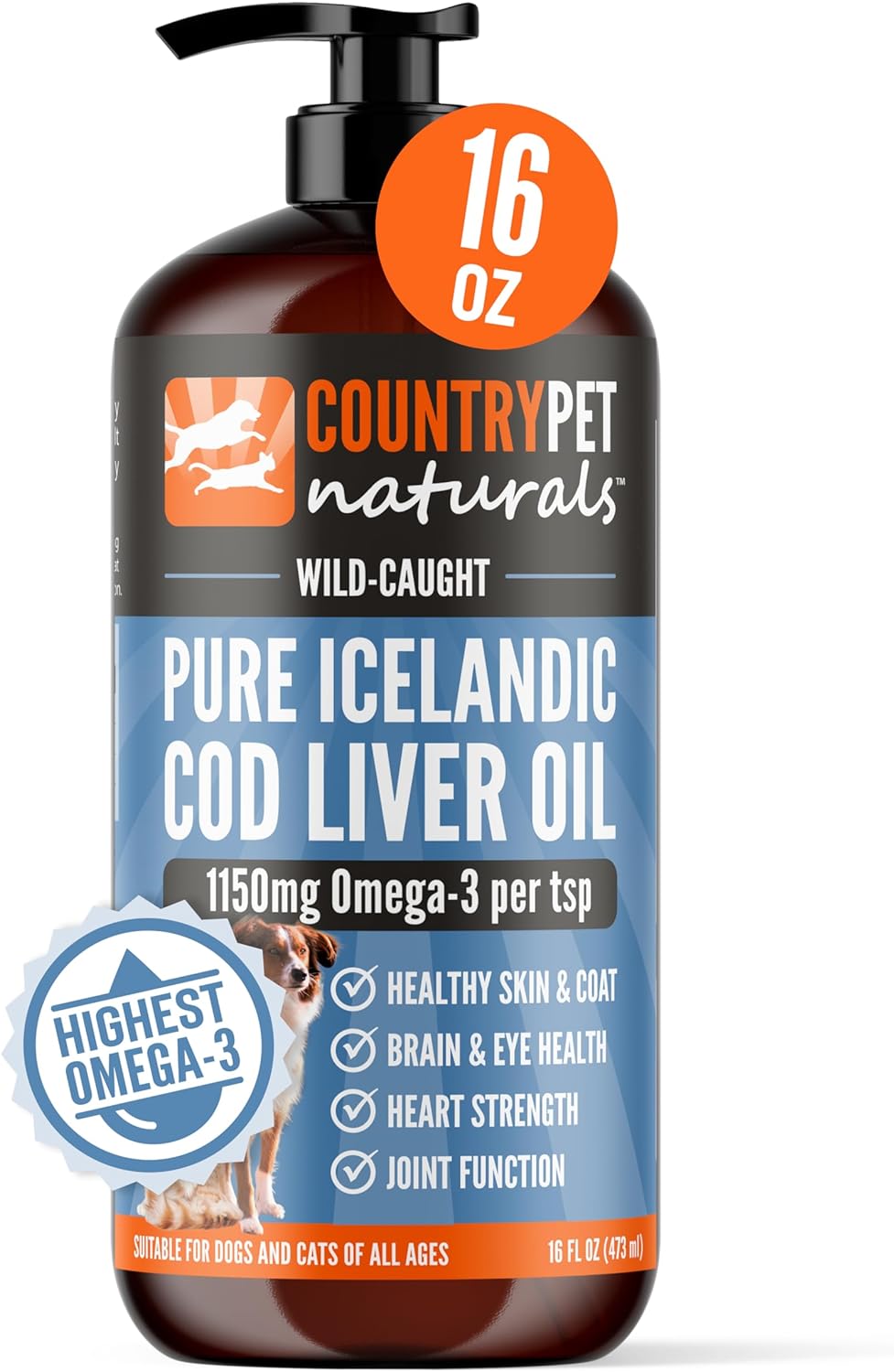 Suplementos de aceite Omega 3 con Omega 3, EPA, DHA, vitamina A, vitamina D, aceite de hígado de bacalao puro que apoya la picazón en la piel, la movilidad, la piel y el pelaje