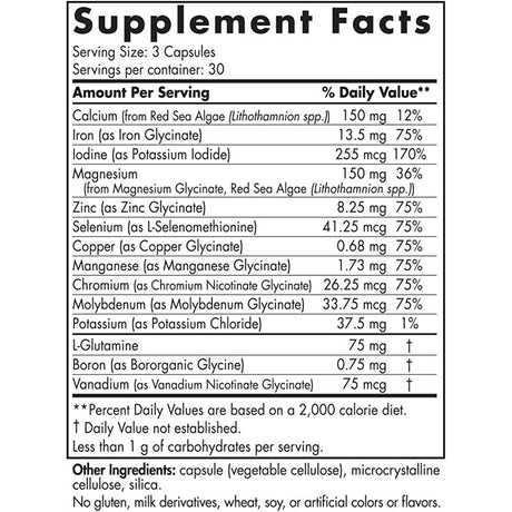 Suplementos Alimenticios Multiminerales sin sabor