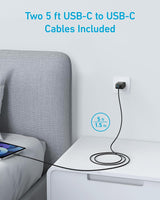 Cargador Anker de 20 W  paquete de 2 cargadores rápidos
