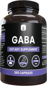 Suplementos PURE  GABA (365 cápsulas) sin magnesio