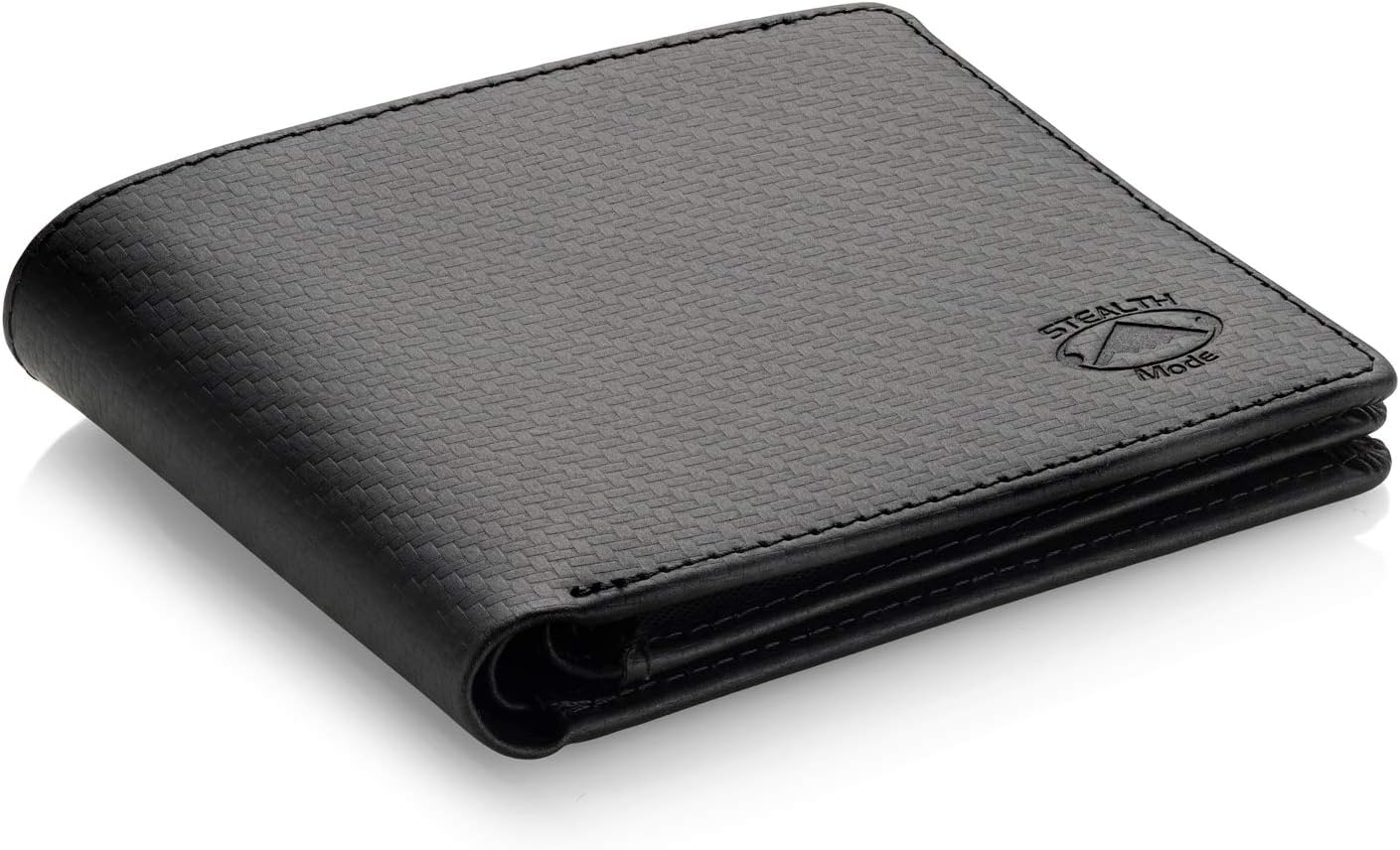 Billetera Bifold Cuero RFID con Ventana para ID Stealth Mode