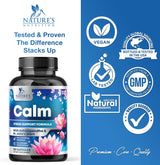 Suplemento Nature's Nutrition de apoyo calma el estrés