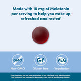 Gomitas apoya el sueño reparador de melatonina de 10 mg
