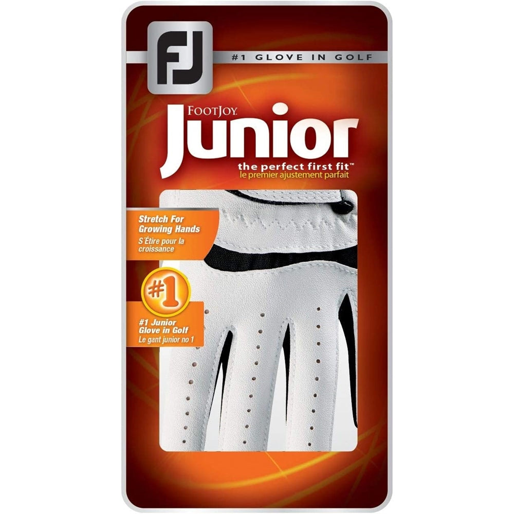 Guante de golf junior blanco talla M