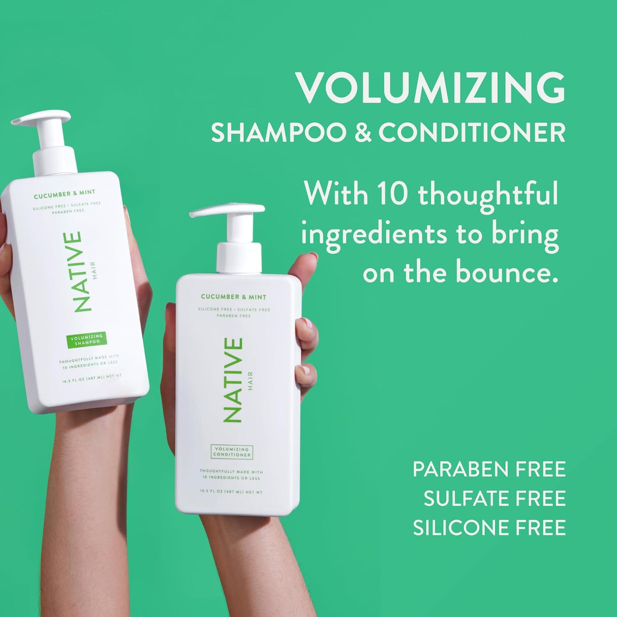 Pack de 2 de shampoo y acondicionador de 16.5 Onzas Native