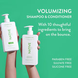 Pack de 2 de shampoo y acondicionador de 16.5 Onzas Native