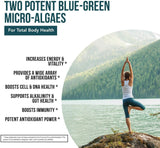 Tabletas de Espirulina y Clorella Orgánicas – Mezcla 50/50
