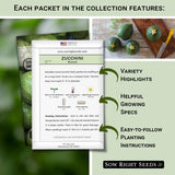 Colección de Semillas de Calabacín - Sow Right Seeds - Heirloom