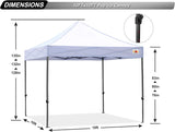 Carpa Plegable ABCCANOPY 10x10 Comercial (Blanca)