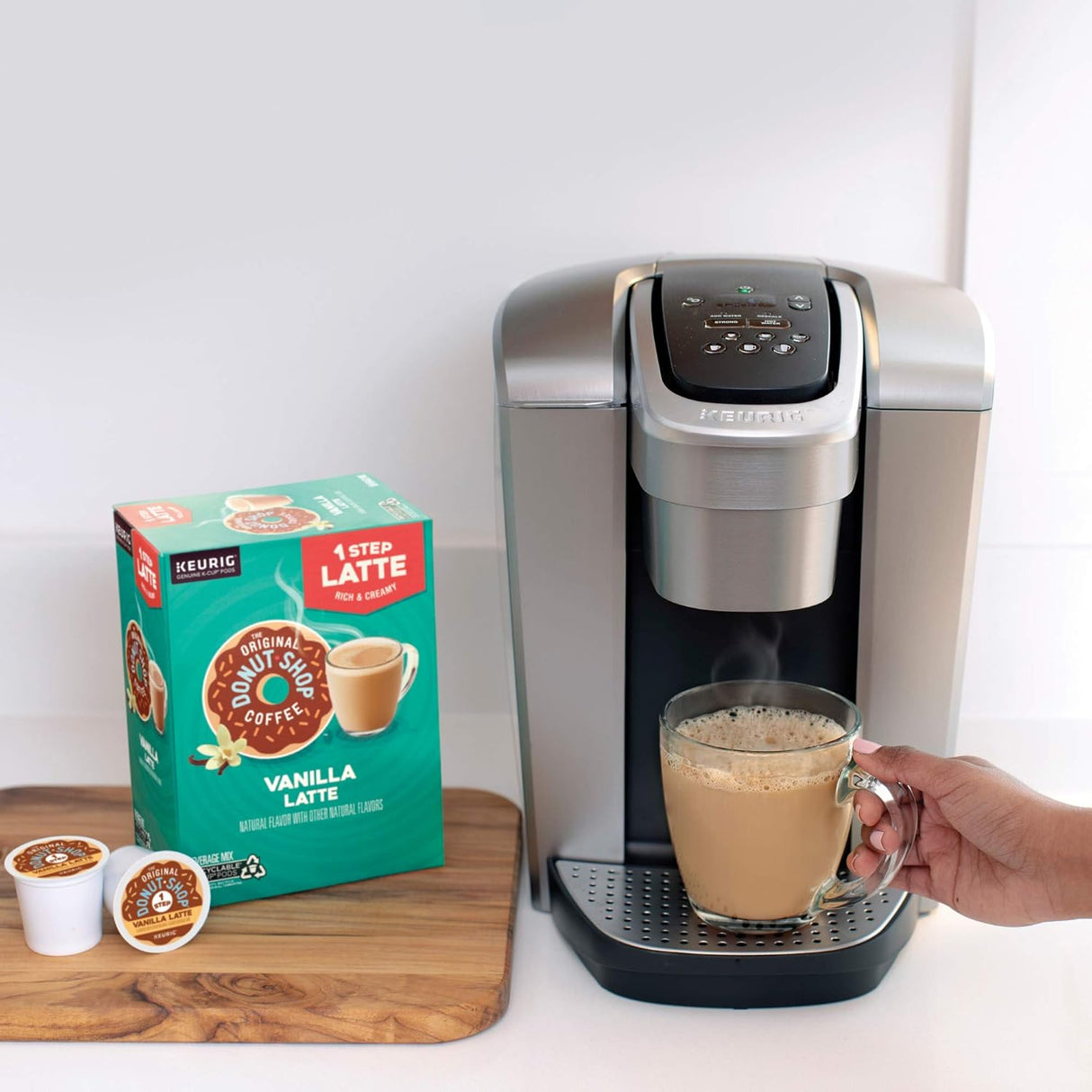 Café Latte Vainilla Original Donut Shop, K-Cup 20 Cuentas