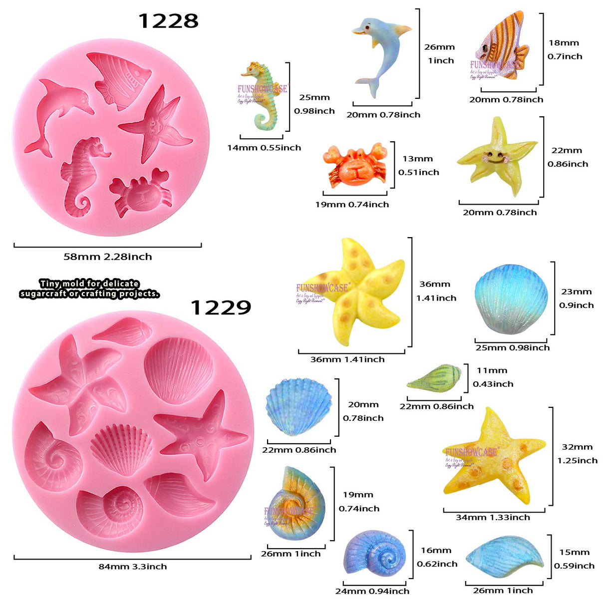 Molde de silicona para Sugarcraft