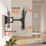 Soporte de pared para TV Perlegear, 26-65”, PGMFK4, articulado