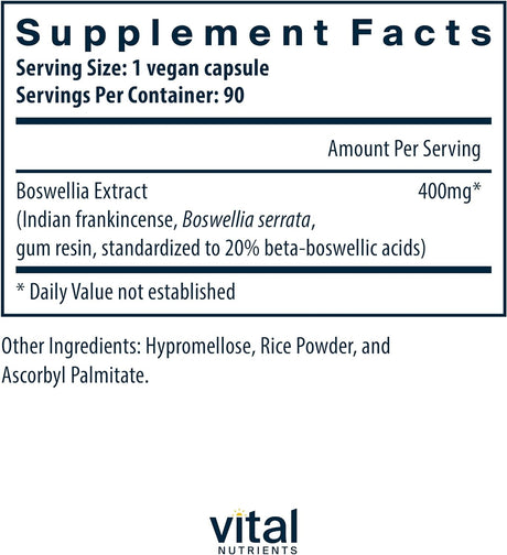 Extracto de Boswellia Serrata - Apoyo Articular y Digestivo
