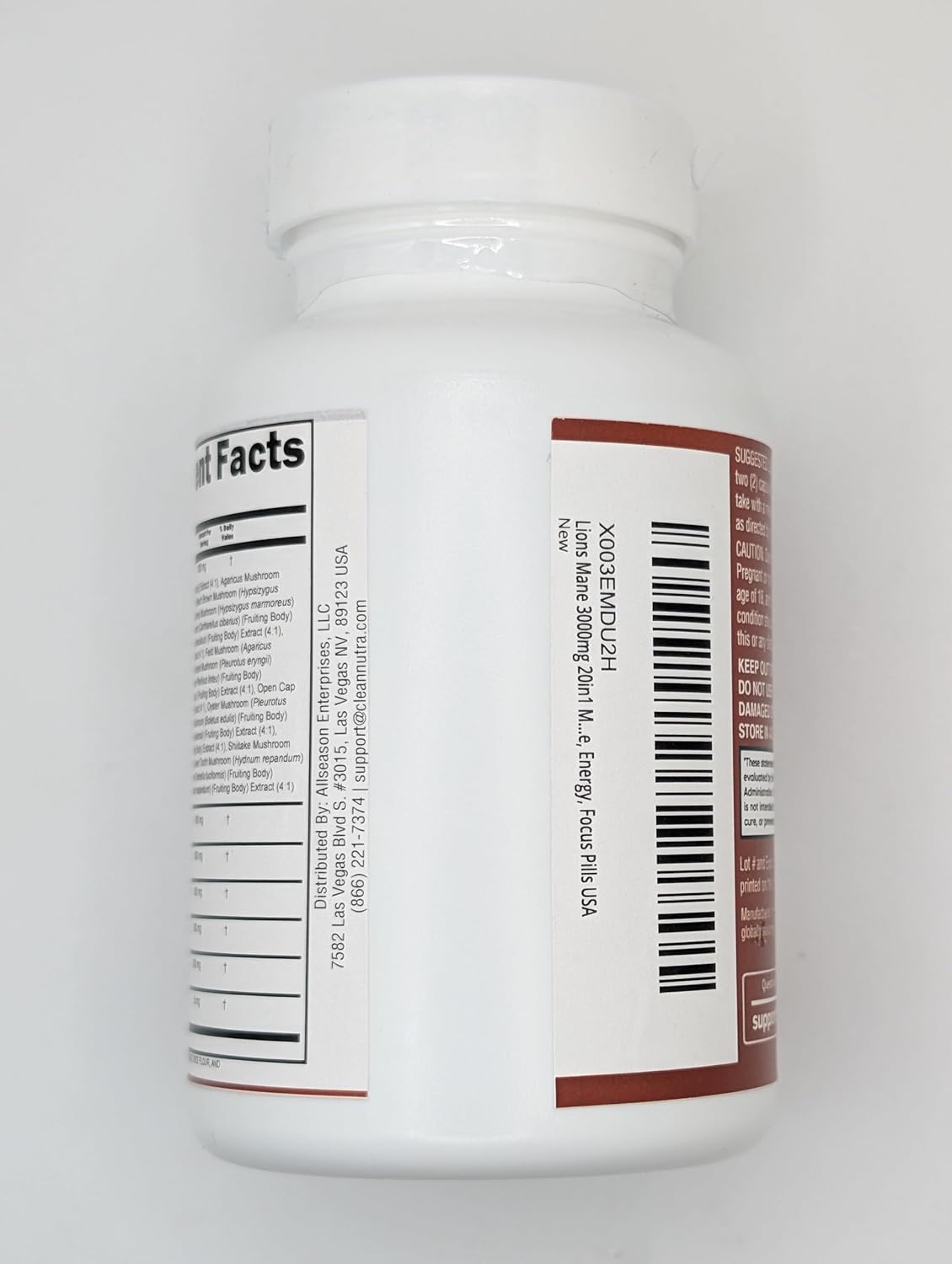 Suplemento de Hongos 20 en 1 Clean Nutraceuticals - Pack