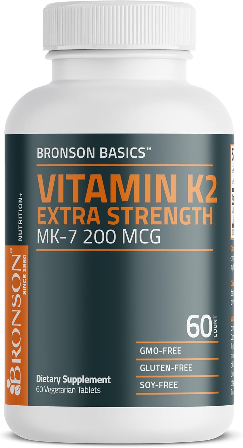 Bronson K2 MK-7 200mcg Extra Fuerza 60 tabletas vegetarian