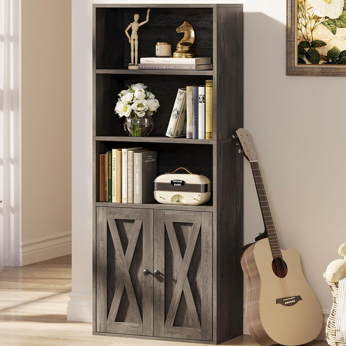 Estantería Industrial IRONCK de 5 Estantes con Puertas 11.8