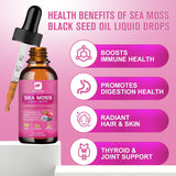 Sea Moss Líquido Orgánico - Potenciador de Salud Vegano 6X