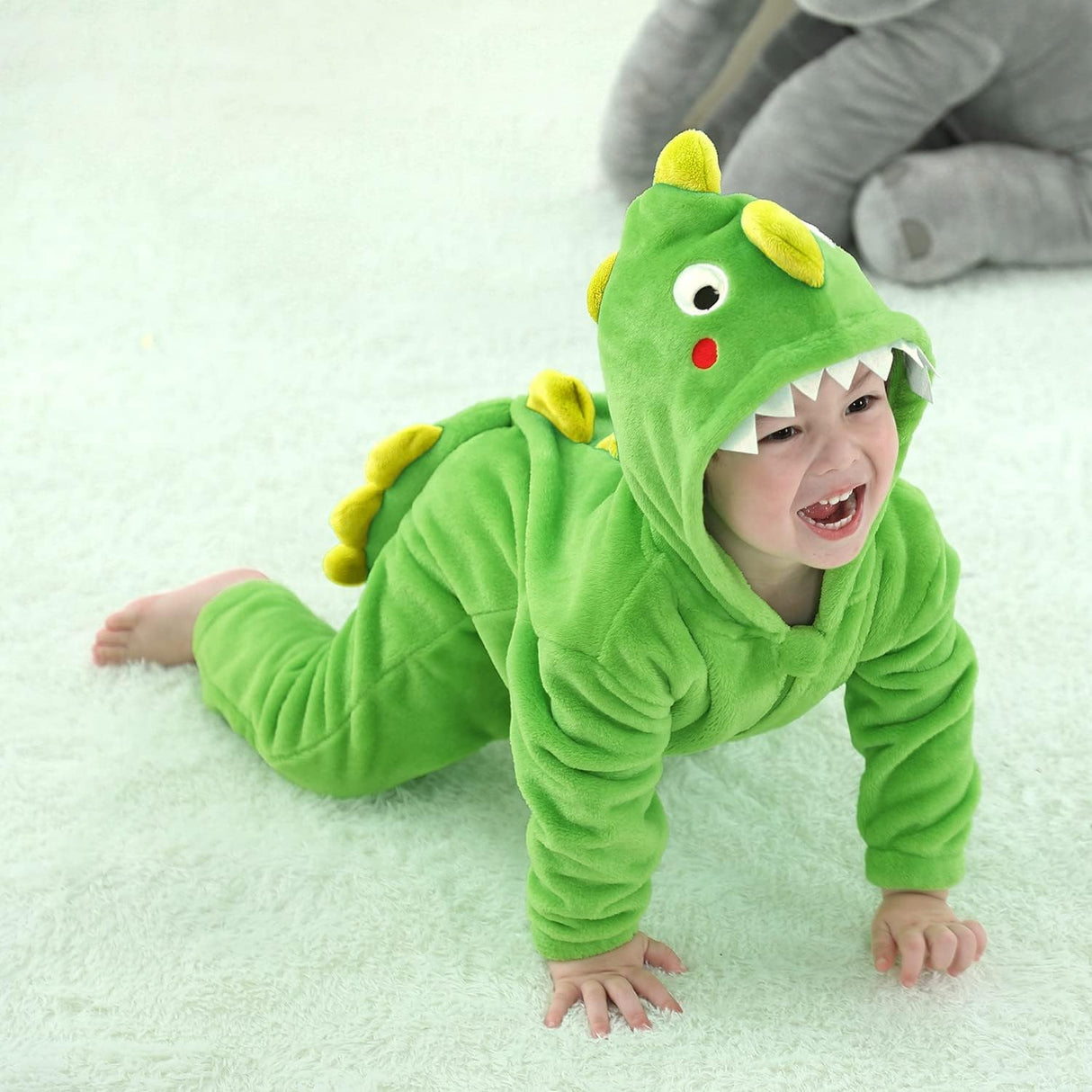 Disfraz de tiburón para niños LOLANTA, suave, unisex, jumpsuit