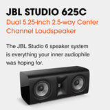 Altavoz Central JBL Studio 625C - 2.5 Vías, 2414H-1, Doble Woofer