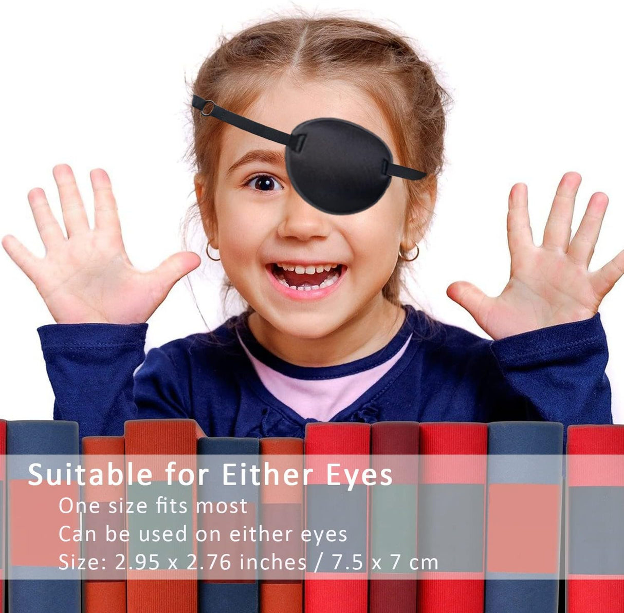 2 parches para los ojos ajustables izquierdos o derechos