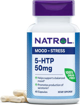 Suplemento Natrol 5-HTP 50mg, Apoyo al Ánimo, 45 Cápsulas