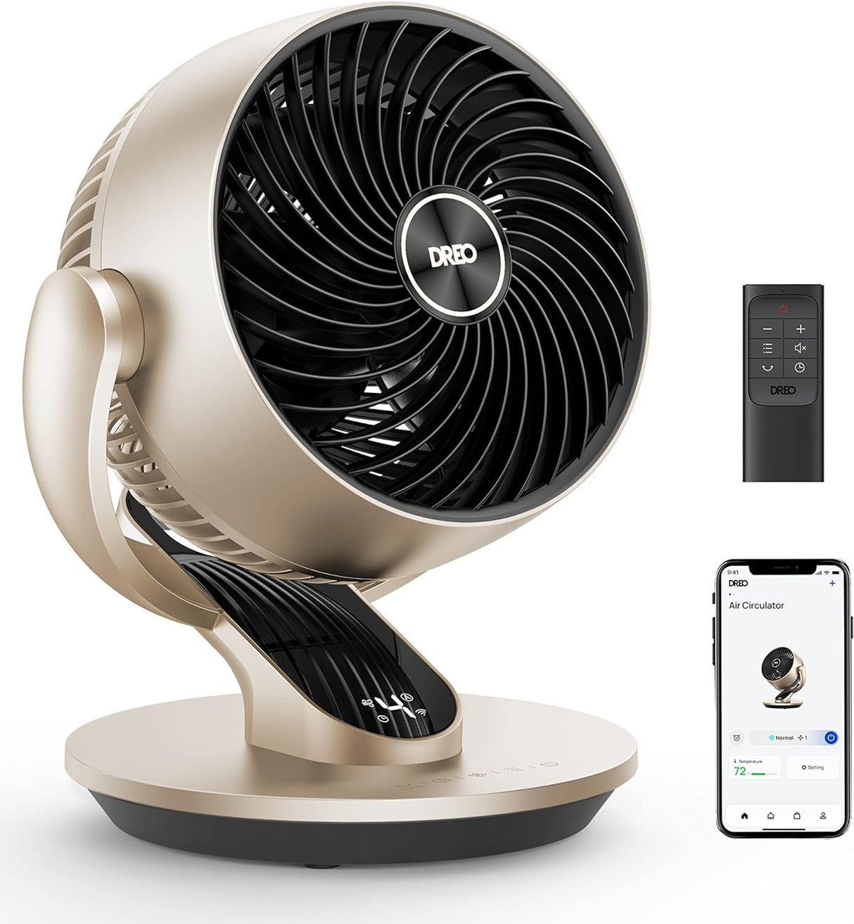 Ventilador Dreo 13 Oscilante 4 Velocidades 12H Temporizador