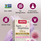 Jarrow Fem-Dophilus Probiótico Vaginal y Digestivo 50B CFU
