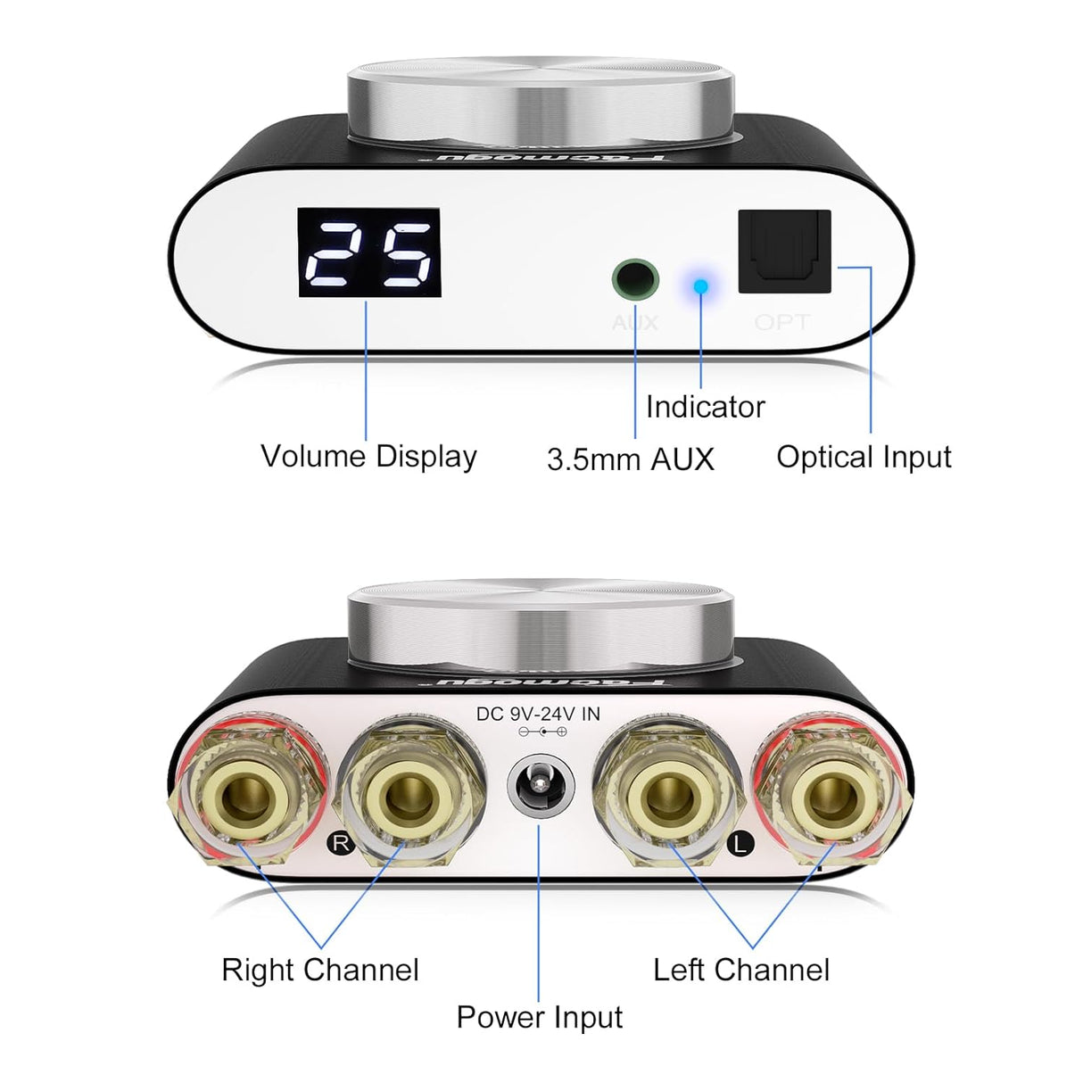 Amplificador de audio Bluetooth 5.0 200W, modelo M6