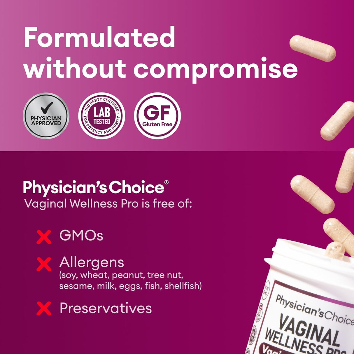 Probióticos vaginales para mujeres Physician's Choice