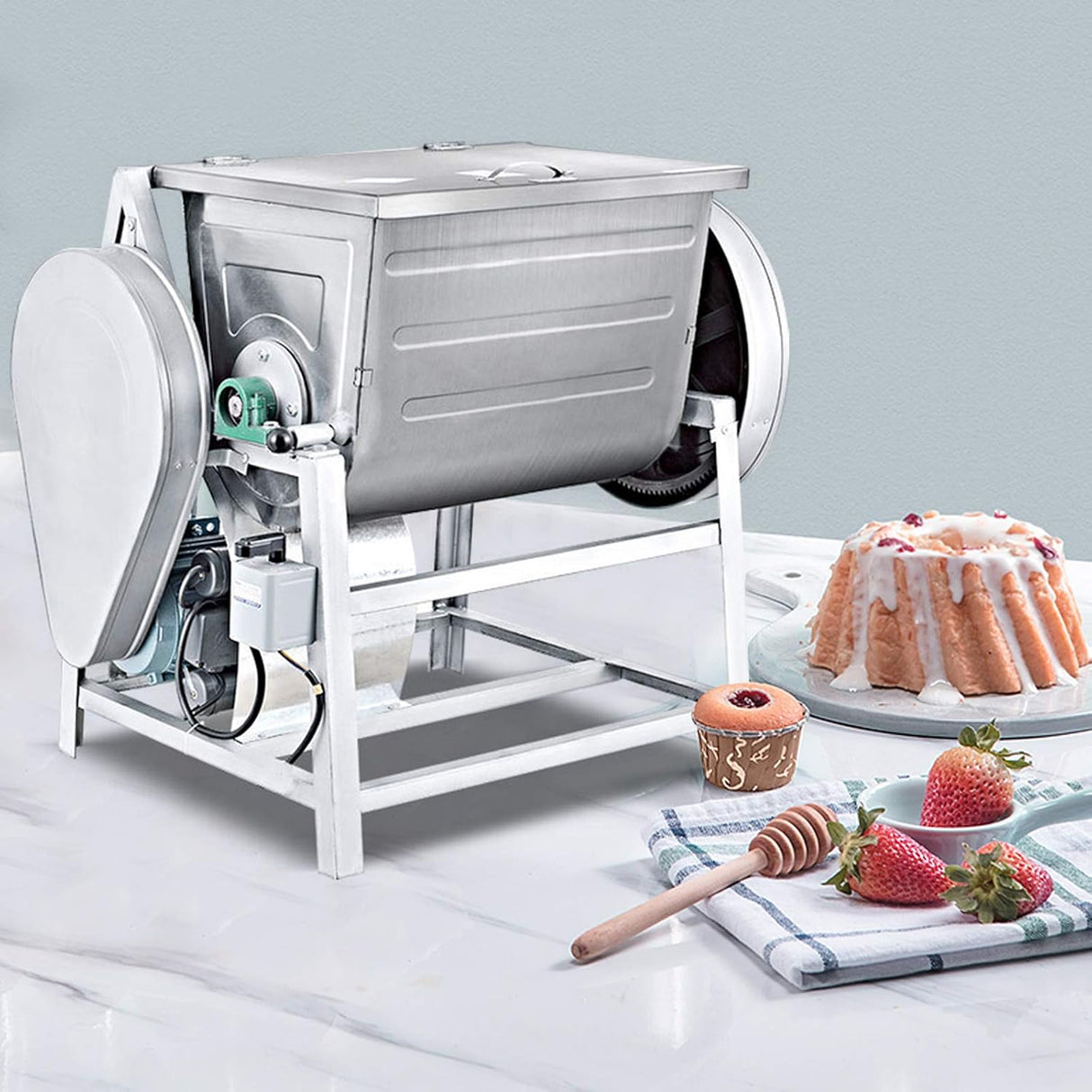 Mezcladora de Masa 30QT, Máquina de Amasar 110V, 2 Velocidades
