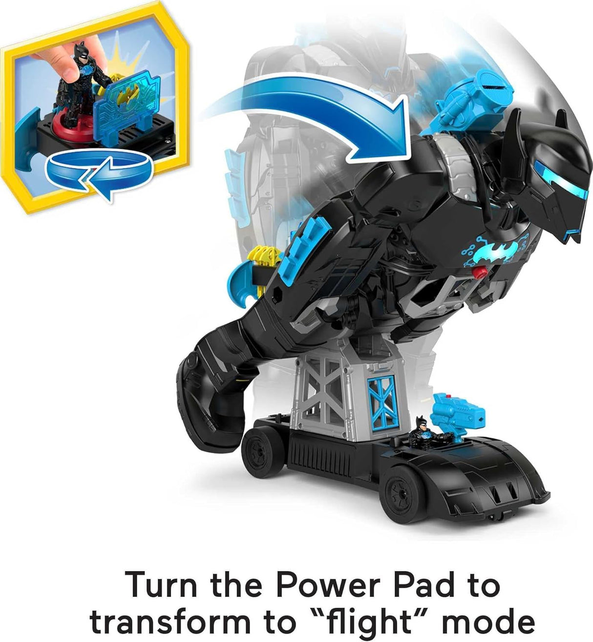 Batman Bat-Tech Batbot Fisher-Price Imaginext 2 pies luces sonidos