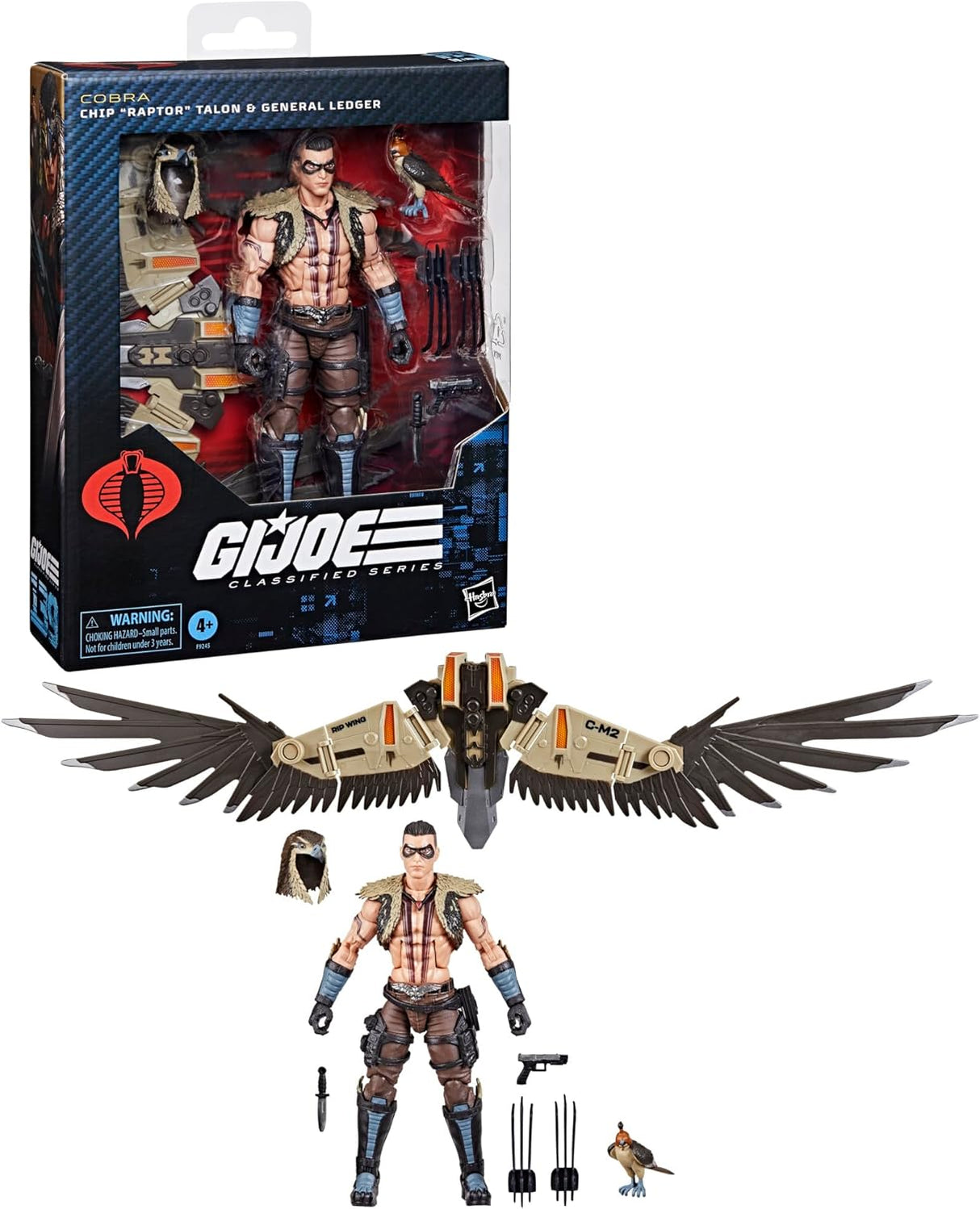 G.I. Joe Figura de Acción #139, CHIP Raptor Talon, 6 Piezas
