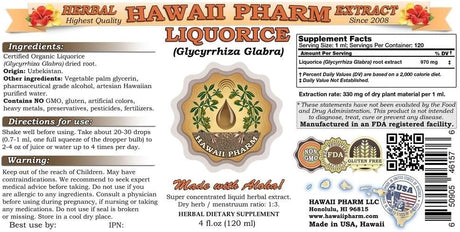 Extracto Líquido de Regaliz Orgánico, 4x4 oz, Glycyrrhiza Glabra