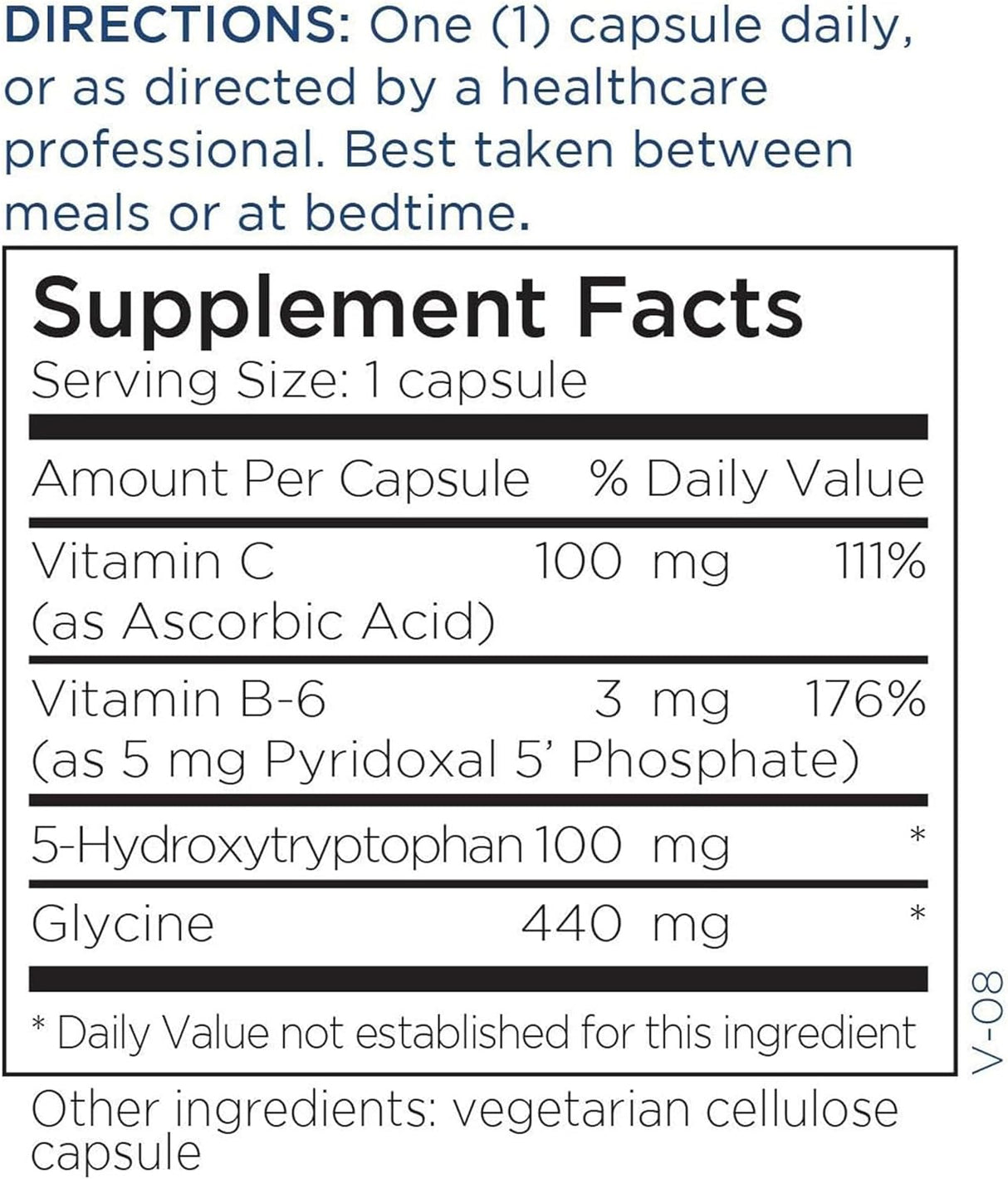 Suplemento 5-HTP Metabolic Maintenance 100mg, 120 Cápsulas